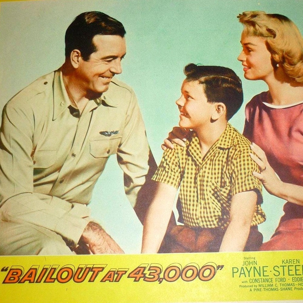 Vintage 1957 Bailout at 43000 Lobby Card John Payne United Artists Movie‎ Poster